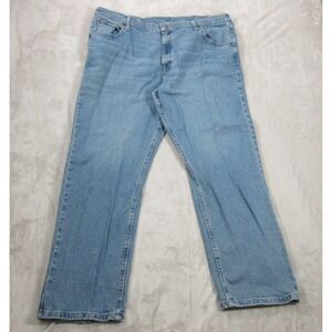 Wrangler Jeans 5 Star Mens 40x30 Blue Relaxed Fit Straight Leg Medium Wash Denim